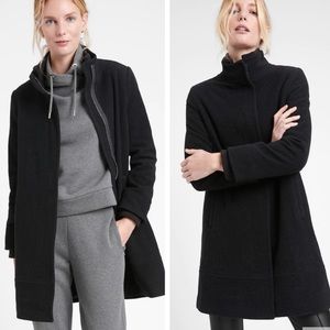 NWOT Banana Republic Italian Melton Stadium Coat